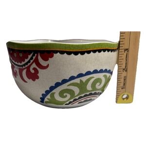 Pier 1 Suzani Medallion Cereal Or‎ Fruit Bowl 2011/2012